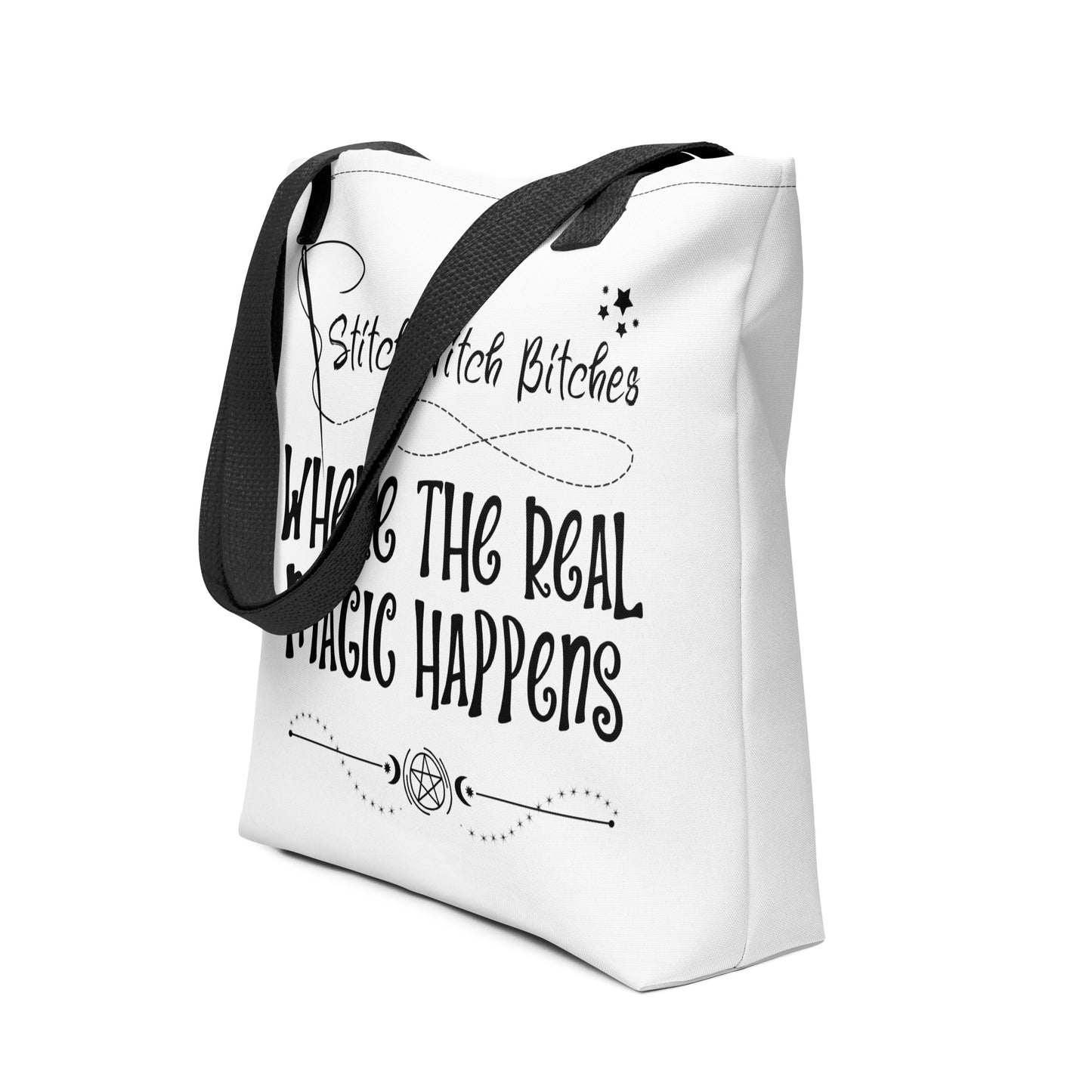 Stitch Witch Bitches Tote Bag