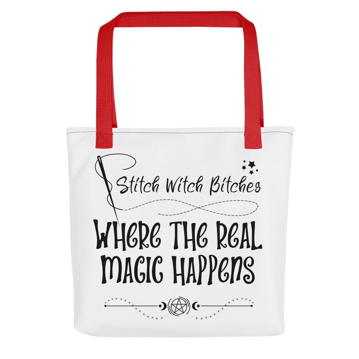 Stitch Witch Bitches Tote Bag