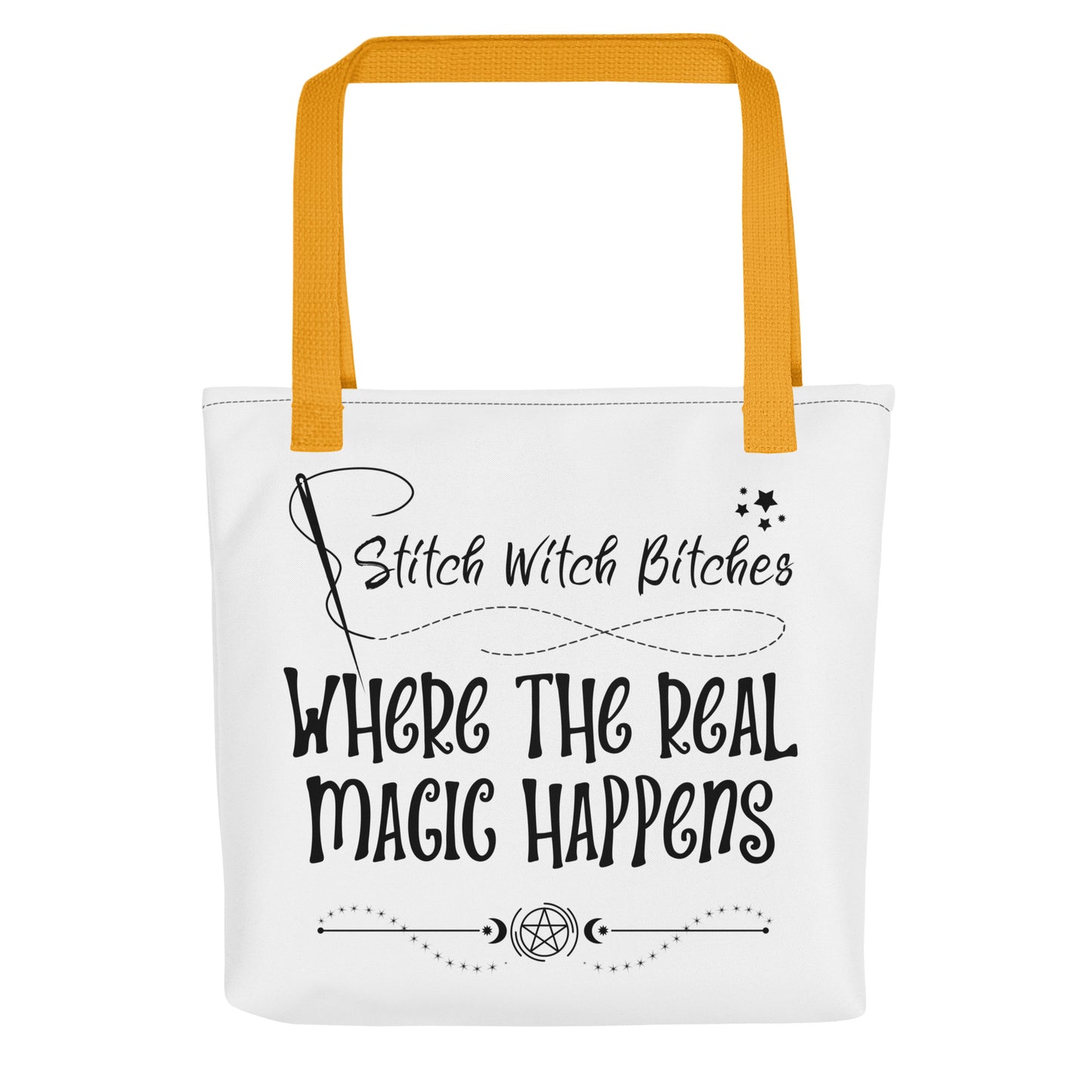 Stitch Witch Bitches Tote Bag