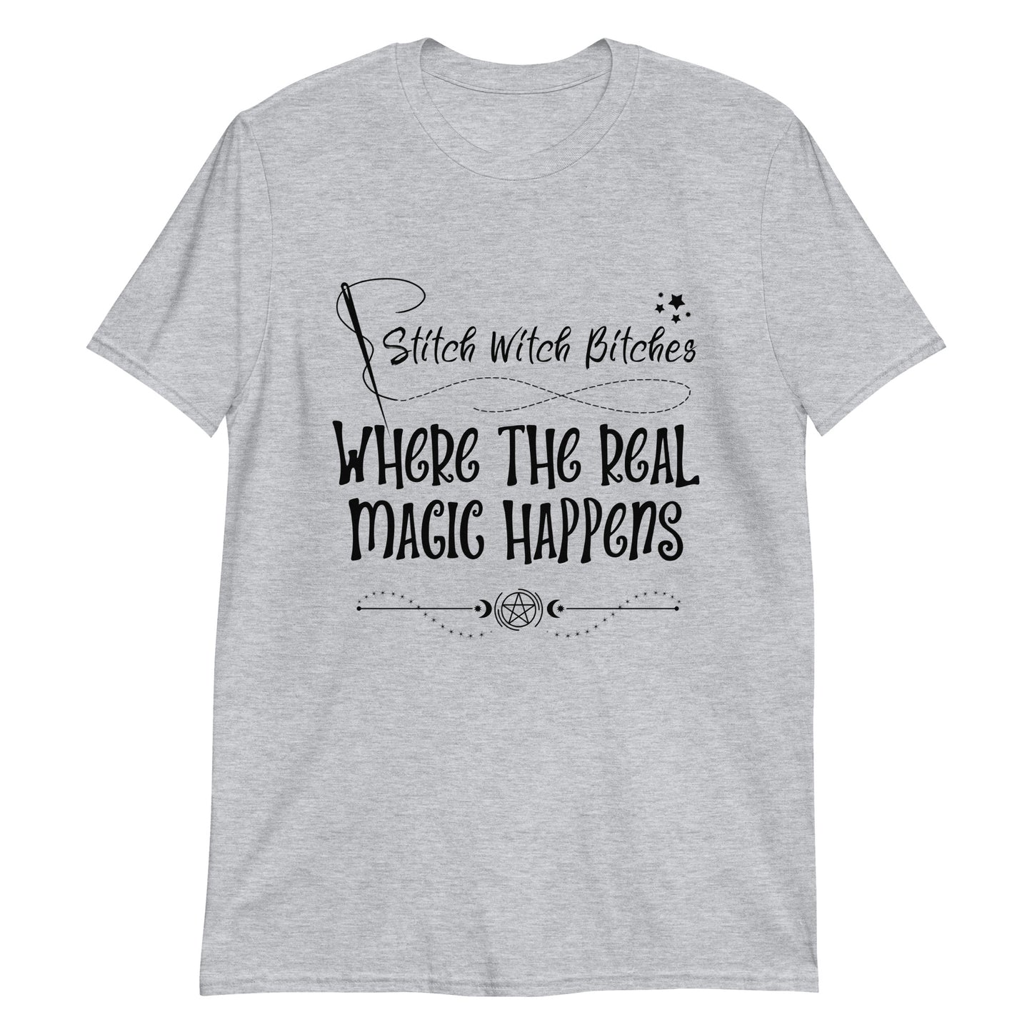 Stitch Witch Bitch Short-Sleeve Unisex T-Shirt - Light Colors