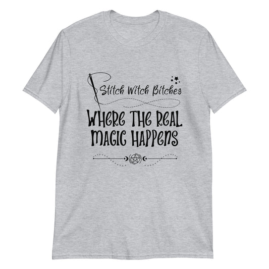 Stitch Witch Bitch Short-Sleeve Unisex T-Shirt - Light Colors